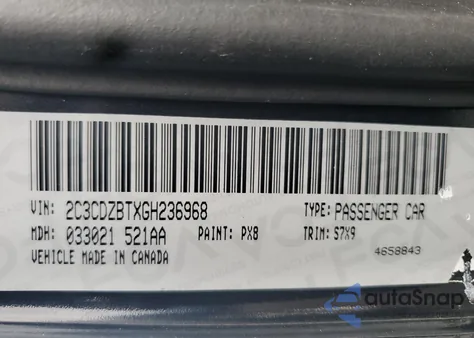 2016 Dodge Challenger R/T from USA, damaged, VIN 2C3CDZBTXGH236968